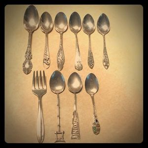 Collectibles Sterling Silver Mini Spoons